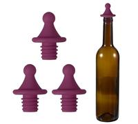 sourcing map Tapones de vino de silicona con forma de techo, reutilizables, herméticos, a prueba de fugas, ahorrador de licor con tapón de botella de cerveza para bar, fiesta de vacaciones, color