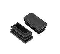 sourcing map Tapones rectangulares de extremo plástico para pata de muebles, silla, mesa 30 mm x 15 mm 12 Piezas