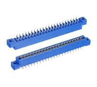 sourcing map Tarjeta Borde Conector Azul Zócalo 44 Pasadores 3,96mm Paso para Impreso PCB Circuito Placa, Arcade, Paquete de 2