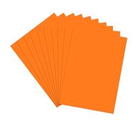 sourcing map Tarjetas de neón que brillan en la oscuridad, 40 hojas de papel fluorescente de 20 x 15 cm, 250 g/m², imprimible para fiestas, pistas de baile, suministros fantasmas, color naranja