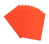 sourcing map Tarjetas de neón que brillan en la oscuridad, 40 hojas de papel fluorescente de 20 x 15 cm, 250 g/m², imprimible para fiestas, pistas de baile, suministros fantasmas, naranja y rojo