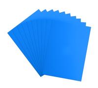 sourcing map Tarjetas de neón que brillan en la oscuridad, 40 hojas de papel fluorescente de 20 x 15 cm, 250 g/m², imprimible para fiestas, pistas de baile, suministros fantasmas, color azul