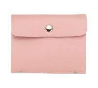 sourcing map Tarjetero de cuero para tarjetas de crédito, organizador delgado para tarjetas de identificación, protector de bolsillo con 24 ranuras para hombres y mujeres, color rosa