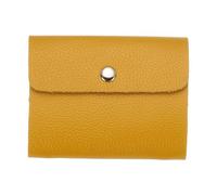 sourcing map Tarjetero de cuero para tarjetas de crédito, organizador delgado para tarjetas de identificación, protector de bolsillo con 24 ranuras para hombres y mujeres, color amarillo