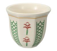 sourcing map Taza de café árabe, tazas de té de cerámica de 8.5 onzas, taza de café expreso para café con leche, capuchino, leche, oficina, hogar, fiesta, regalos, blanco/verde, estilo F)