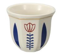 sourcing map Taza de café árabe, tazas de té de cerámica de 8.5 onzas, taza de café expreso para café con leche, capuchino, leche, oficina, hogar, fiesta, regalos, (blanco/azul, estilo B)