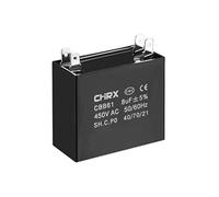 sourcing map Techo Ventilador Condensador CBB61 8uF 450V AC Doble Inserción Metalizado Polipropileno Película Condensadores 47x23x41mm para Agua Bomba Motor Generador