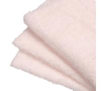sourcing map Tela de piel sintética, 50 x 50 cm, poliéster, rizada, manta esponjosa, apta para manualidades, manualidades, animales de peluche, almohadas, muebles de mascotas, rosa claro