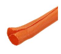 sourcing map Telar de alambre trenzado, 66 pies (20 m) - 5/16 pulgadas (8 mm), manga de gestión de cables trenzados divididos para automoción, tubo de malla dividida para gestión de múltiples cables