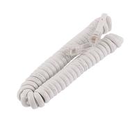 sourcing map Teléfono Auricular Cable teléfono Cable de la Bobina 4P4C 2 m Longitud Blanco