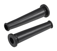 sourcing map Tensión Alivio Cordón Bota Protector Cable Manga Manguera Goma 69mm Longitud Negro 5uds