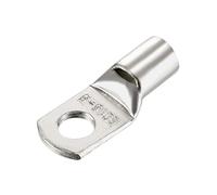 sourcing map Terminales prensado en U no Aislado de Cobre de 6-10mm RNB8-5S con Cable con 2 Conectores de Color Plateado 500 Piezas 10Pcs SC16-6