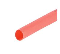 sourcing map Termoretráctil Tubo, 1/4"(6mm) Diámetro 10mm Plano Ancho 2:1 Relación Encogible Tubo Cable Manga 10pies - Rojo