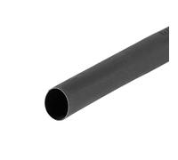 sourcing map Termoretráctil Tubo, 1/4"(6mm) Diámetro 10mm Plano Ancho 2:1 Relación Encogible Tubo Cable Manga 10pies - Negro