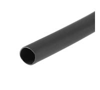 sourcing map Termoretráctil Tubo, 2mm Diámetro 4.27mm Plano Ancho 2:1 Relación Encogible Tubo Cable Manga 10pies - Negro