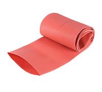 sourcing map Termoretráctil Tubo, 60mm Diámetro 98mm Plano Ancho 2:1 Relación Encogible Tubo Cable Manga 1m - Rojo