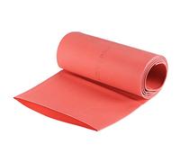 sourcing map Termoretráctil Tubo, 80mm Diámetro 128mm Plano Ancho 2:1 Relación Encogible Tubo Cable Manga 1m - Rojo