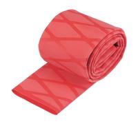 sourcing map Termorrectráctil Envoltura Tubería para Pescar Cañas Puños, 35mm Diámetro 57mm Plano 3.3pies 1.8:1 Relación Rojo