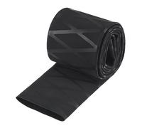 sourcing map Termorrectráctil Envoltura Tubería para Pescar Cañas Puños, 45mm Diámetro 72mm Plano 3.3pies 1.8:1 Relación Negro