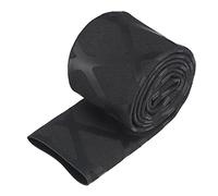 sourcing map Termorretráctil Envoltura Tubería 20mm Diá 34mm Plano Negro
