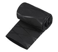 sourcing map Termorretráctil Envoltura Tubería 45mm Diá 73mm Plano Negro