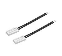 Sourcing map Termostato 40 °C N.C 5 A bimetal plástico interruptor control temperatura 2 unidades, 95 degree