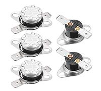 sourcing map termostato del interruptor de control de temperatura 40 ° c 10a normalmente abierto 6.3mm pin 5pcs