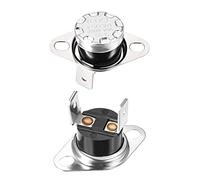 sourcing map Termostato KSD301 55 ° C / 131 ° F 10A normalmente abierto N.O Ajuste el interruptor de temperatura del disco a presión para horno microondas cafetera 2 uds