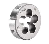 sourcing map Terraja, Terrajas de Roscar Métricas 1/2-20 UNF, Terraja Redonda 38mm Diámetro Exterior, Troquel para Roscar a la Derecha, Aleación de Acero