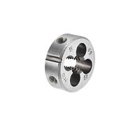 sourcing map Terraja, Terrajas de Roscar Métricas M10, Terraja Redonda 30mm Diámetro Exterior, Troquel para Roscar a la Izquierda, Aleación de Acero