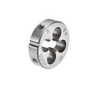 sourcing map Terraja, Terrajas de Roscar Métricas M12 X 1, Terraja Redonda 38mm Diámetro Exterior, Troquel para Roscar a la Izquierda, Aleación de Acero