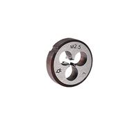 sourcing map Terraja, Terrajas de Roscar Métricas M2.5 x 0,45, Terraja Redonda 16mm Diámetro Exterior, Troquel para Roscar a la Izquierda, Aleación de Acero
