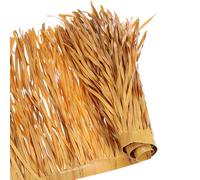 sourcing map Tiki - Techo de paja artificial mexicano de 40 x 24 pulgadas, rollo de paja de palma artificial mexicana para jardín, patio, bares, vallas, decoración de fiestas, césped artificial de vid