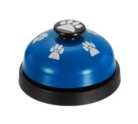 sourcing map Timbres de llamada de escritorio, timbre de servicio de recepción de 2.8 pulgadas, timbre de mostrador para oficina, hotel, aula, cena, restaurante, entrenamiento de mascotas, azul