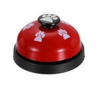 sourcing map Timbres de llamada de escritorio, timbre de servicio de recepción de 2.8 pulgadas, timbre de mostrador para oficina, hotel, aula, cena, restaurante, entrenamiento de mascotas, rojo