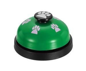 sourcing map Timbres de llamada de escritorio, timbre de servicio de recepción de 2.8 pulgadas, timbre de mostrador para oficina, hotel, aula, cena, restaurante, entrenamiento de mascotas, color verde