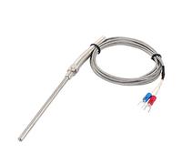 sourcing map Tipo K -50-700C rango 2m de longitud termopar Sensor de temperatura de la sonda de acero inoxidable termopar