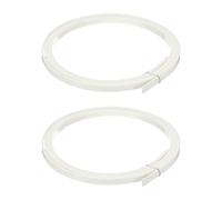 sourcing map Tira de encuadernación de plástico de 1650 x 6 x 1,5 mm para guitarra acústica clásica, color blanco, paquete de 2