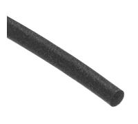 sourcing map Tira de goma de espuma de silicona de 3 mm, 4,5 m, 15 pies, color negro sólido