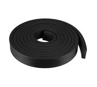 sourcing map Tira de sellado de goma rectangular sólida de 30 mm de ancho, 10 mm de grosor, 3 metros de largo, color negro