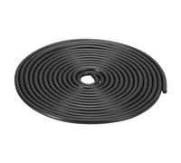 sourcing map Tira de sellado redonda de goma de nitrilo, 5 mm de diámetro, 3 metros de largo, goma sólida dura para juntas de bricolaje, equipos industriales y muebles