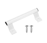 sourcing map Tirador de puerta corrediza de granero de 8 pulgadas, de aleación de aluminio, con tornillos, tirador de puerta de vidrio para patio, garaje, cobertizo, balcón, puerta, color blanco