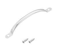 sourcing map Tirador de puerta de acero inoxidable, 1 manija de puerta de 145 mm de largo con tornillos, tiradores de cajón de gabinete