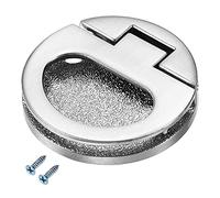 sourcing map Tirador para puerta de cajón, 43,5 x 7 mm, 3 unidades, color plateado cepillado