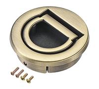 sourcing map Tirador para puerta de cajón plano de 40,5 x 11 mm, tono bronce