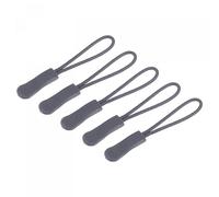 sourcing map Tiradores de cremallera con mango de cabeza de tracción, etiquetas de repuesto para mochilas, bolsos, bolsos, color gris oscuro, paquete de 20