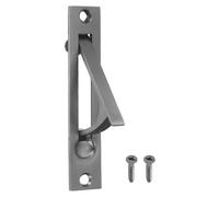 sourcing map Tiradores de puerta de bolsillo, tirador de borde de puerta de acero inoxidable 304, herrajes de puerta de bolsillo para armario corredizo, hogar, oficina, hoteles, color gris