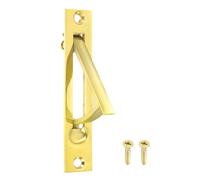 sourcing map Tiradores de puerta de bolsillo, tirador de borde de puerta de acero inoxidable 304, herrajes de puerta de bolsillo para armario corredizo, hogar, oficina, hoteles, espejo dorado