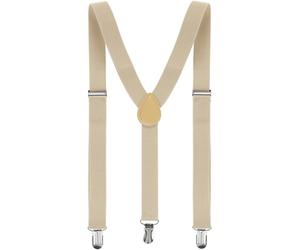 sourcing map Tirantes elásticos con abrazadera metálica ajustable para mujer Beige talla única