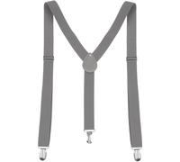 sourcing map Tirantes elásticos con abrazadera metálica ajustable para mujer Gris claro talla única